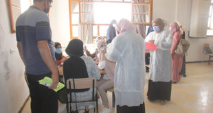 زيارة تفقدية لطاقم وحدة الطب الوقائي للقطب الجامعي 2